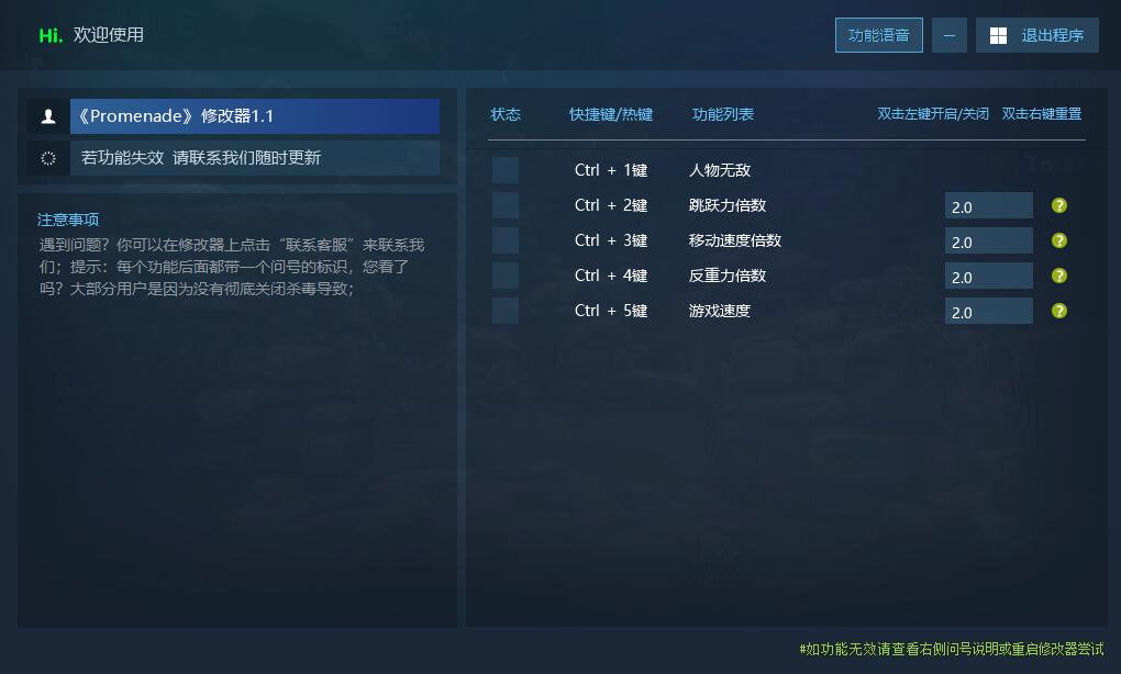 Promenade 论坛粉丝请求制作的修改器游戏封面 Promenade 论坛粉丝请求制作的修改器游戏封面